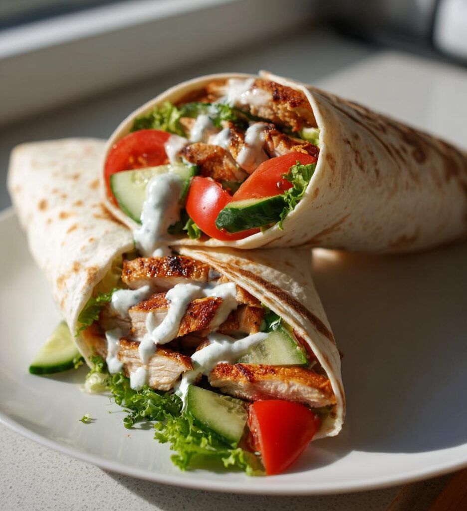 15-Minuten Chicken Wraps
