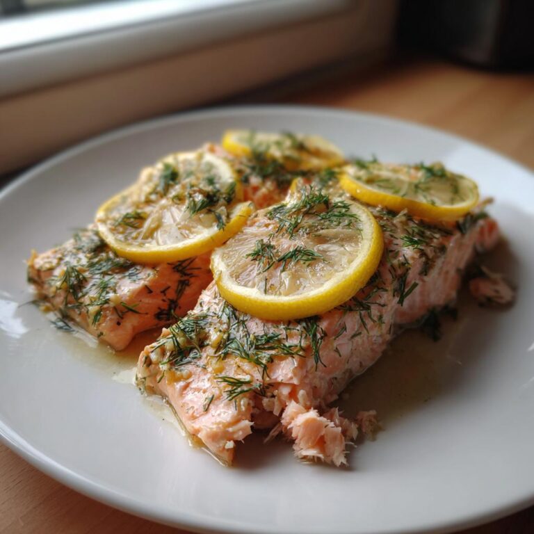 Gedämpfter Lachs