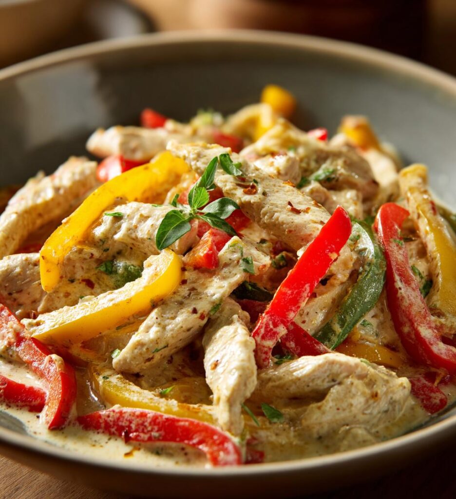 Hähnchen Paprika Rahm