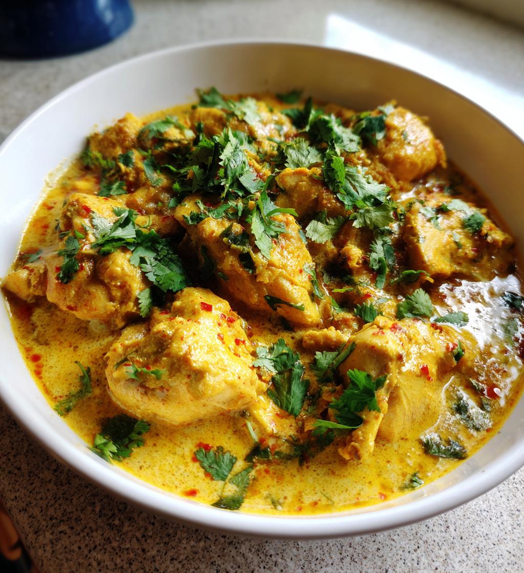 Hähnchen in Kokosmilch