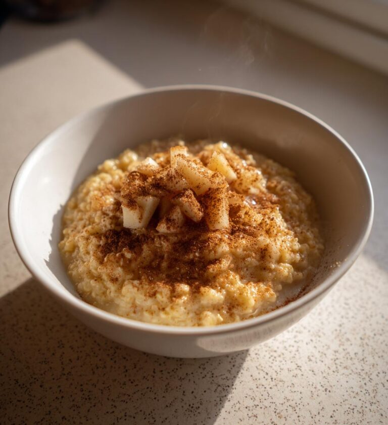 Hirsebrei mit Apfel