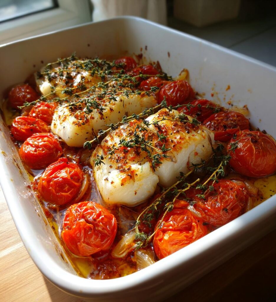 Kabeljau mit Tomaten