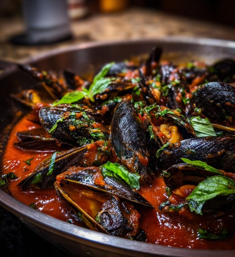 Muscheln in Tomatensauce