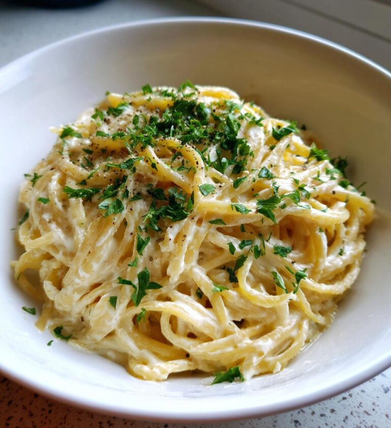 Nudeln mit Frischkäse