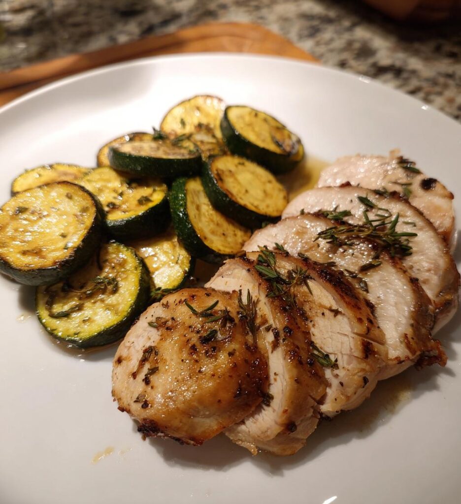 Putenbrust mit Zucchini