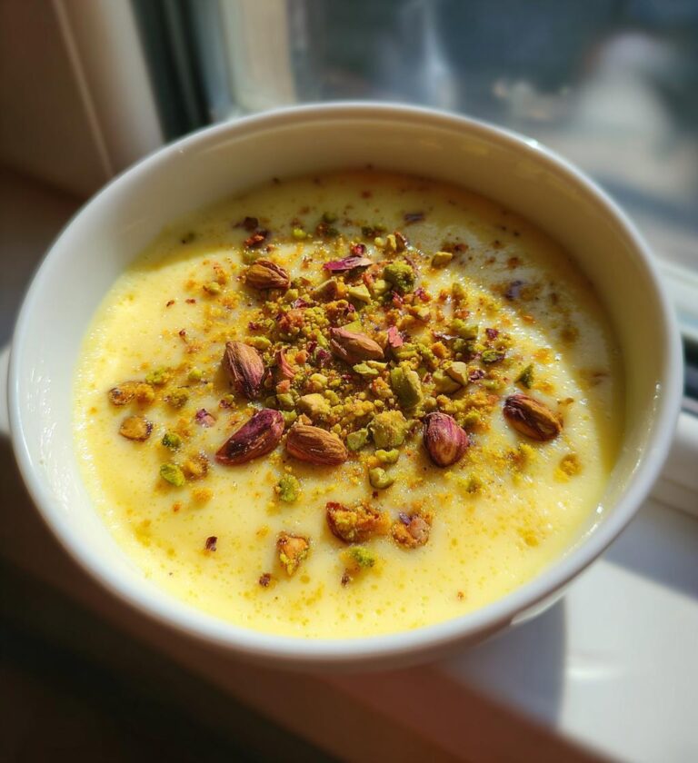 Rosenwasser Grießdessert