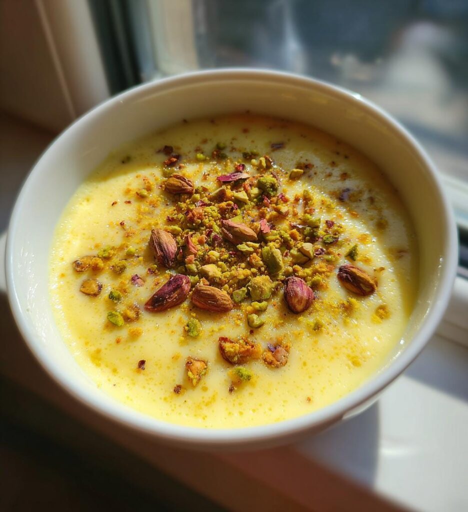 Rosenwasser Grießdessert