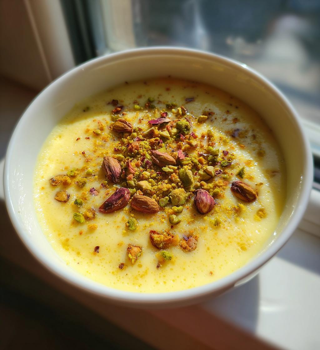 Rosenwasser Grießdessert