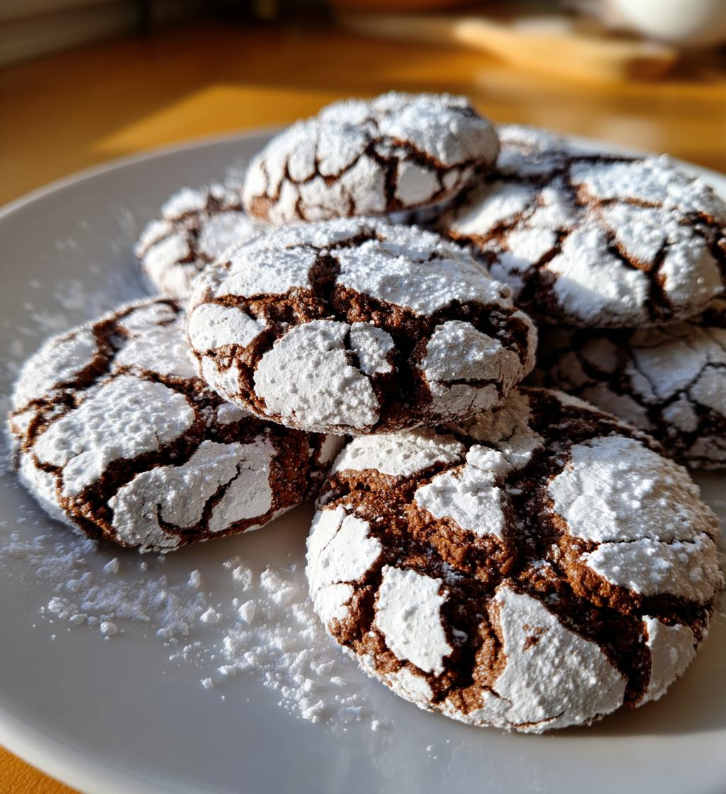Schoko Crinkle Cookies
