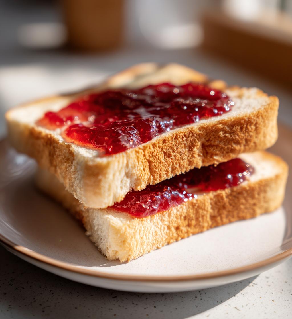 Brot mit Marmelade