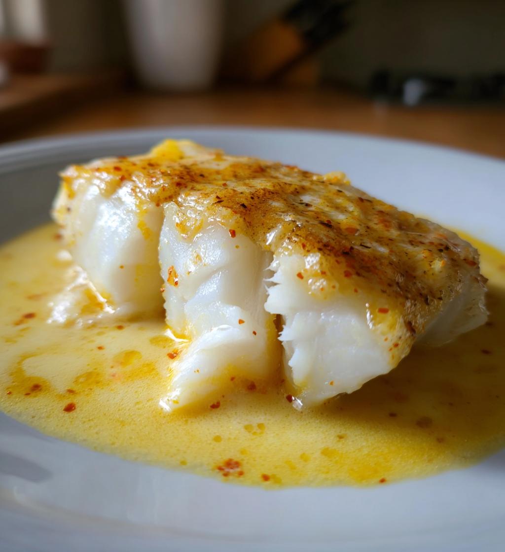Fischfilet in Safransauce