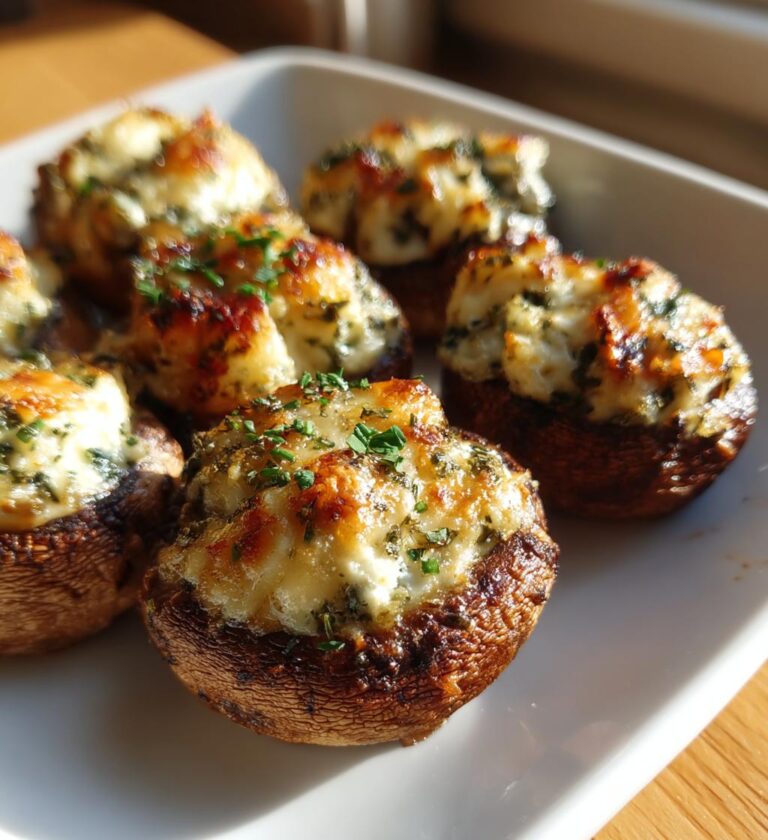 Gefüllte Champignons