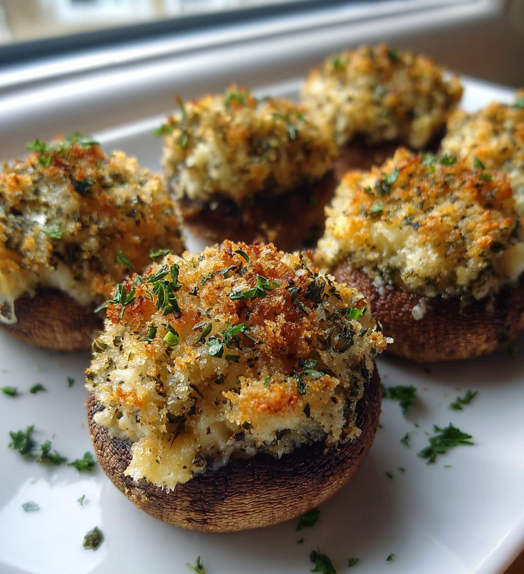 Gefüllte Champignons