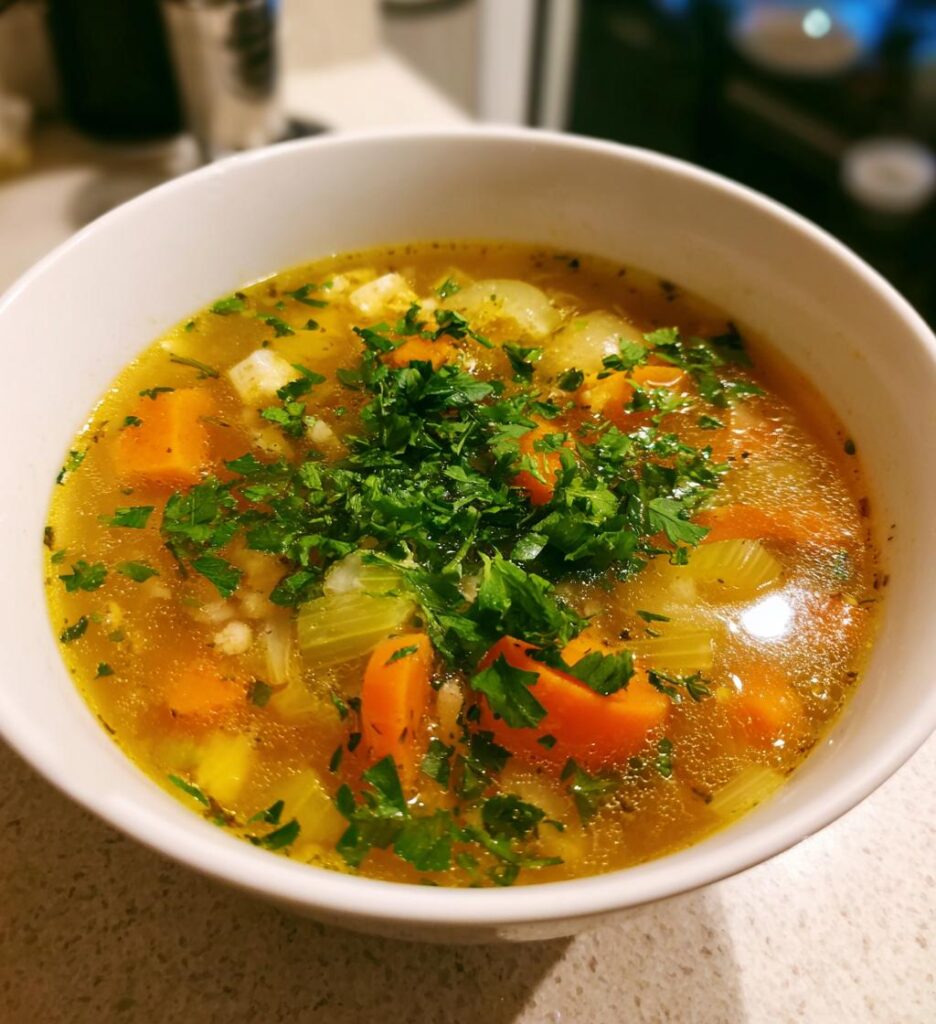 Gemüsesuppe klar