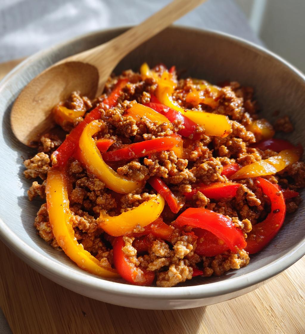 Hackfleischpfanne mit Paprika