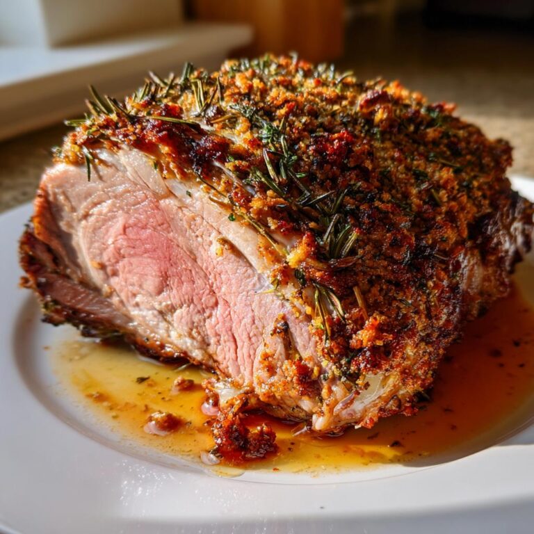 Lammkeule mit Kräutern