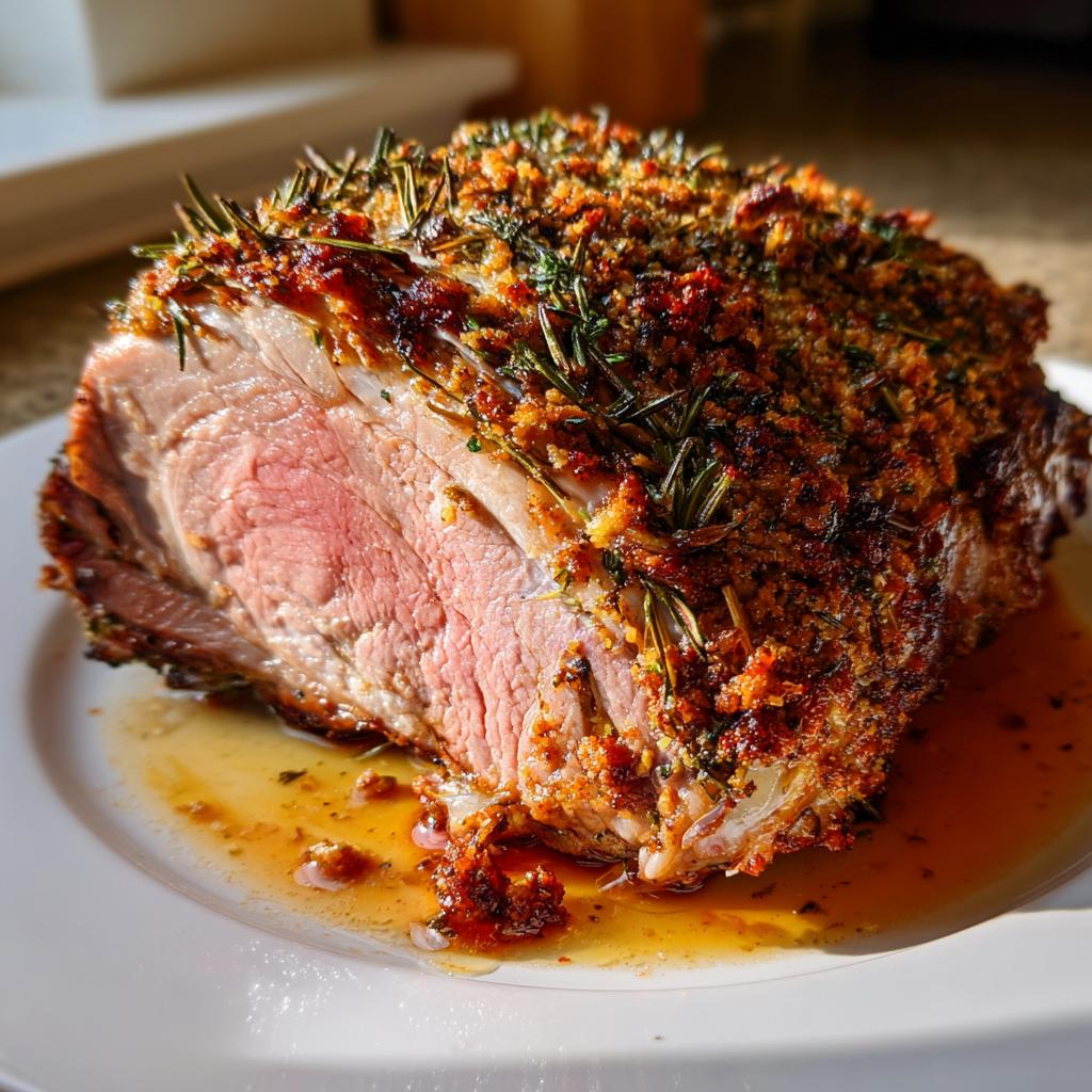 Lammkeule mit Kräutern