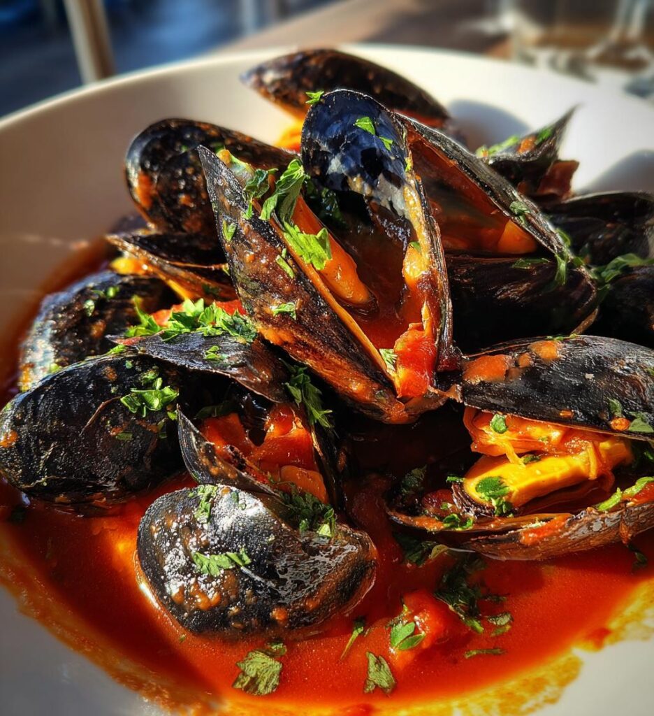 Muscheln in Tomatensud