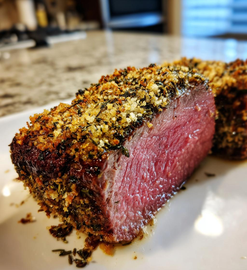 Rinderfilet mit Kräuterkruste