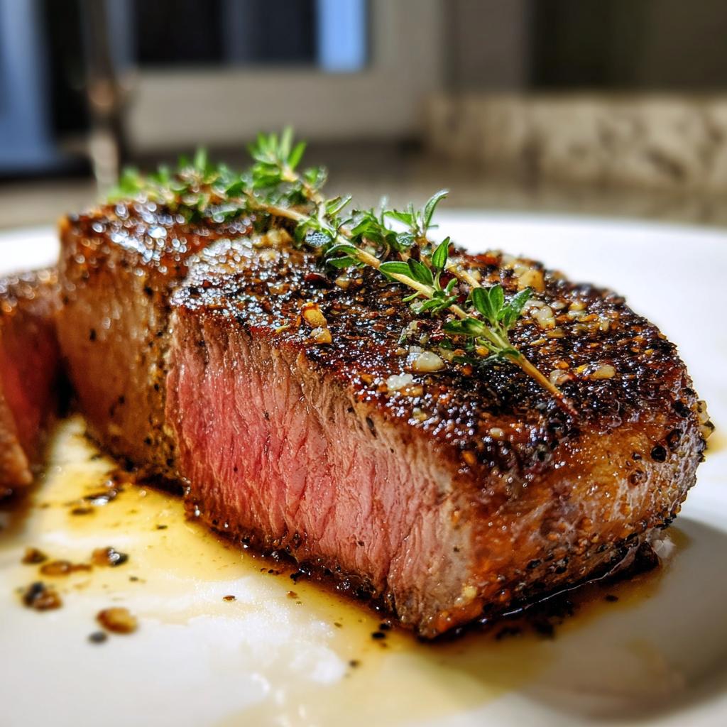 Rindersteak Pfefferkruste