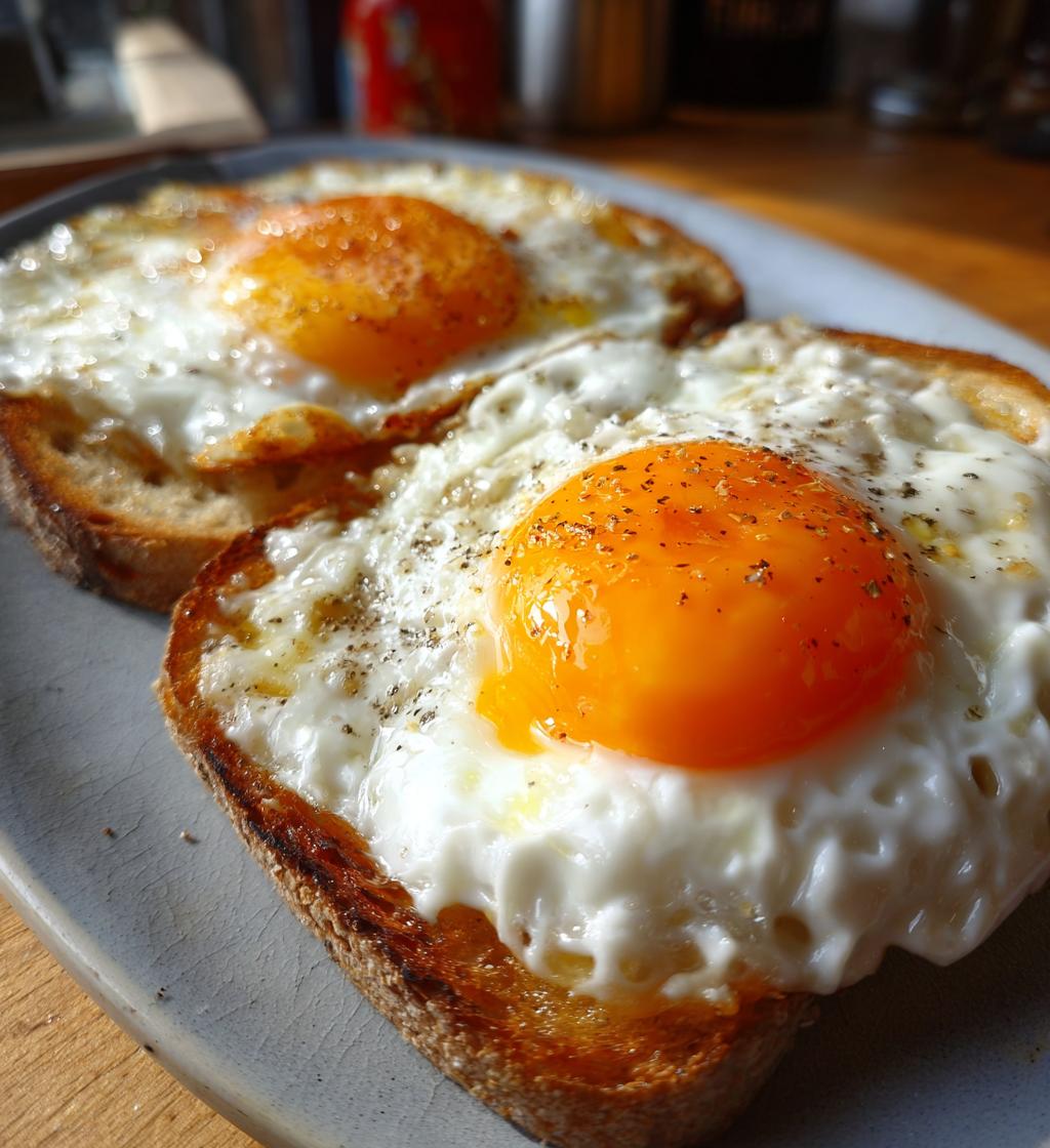 Spiegelei mit Brot