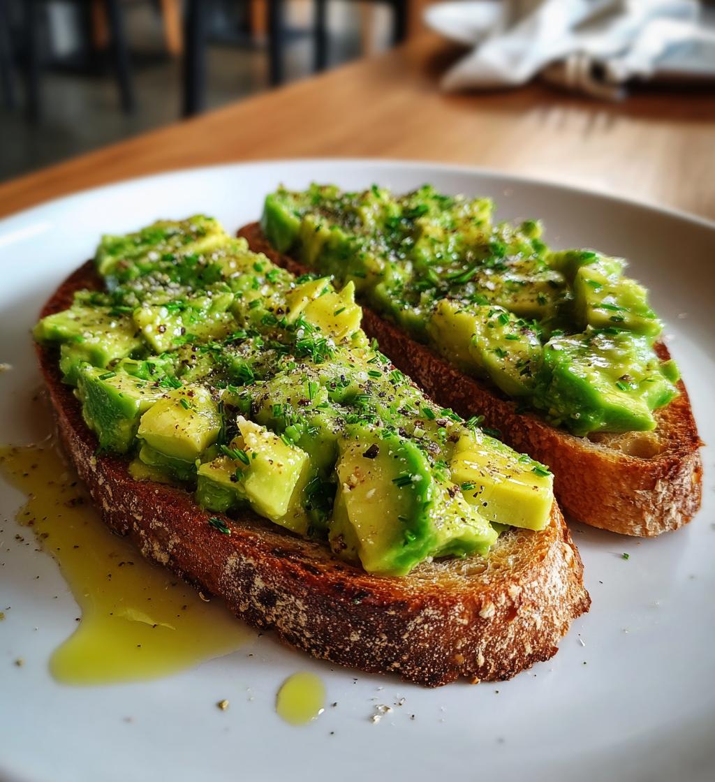Toast mit Avocado