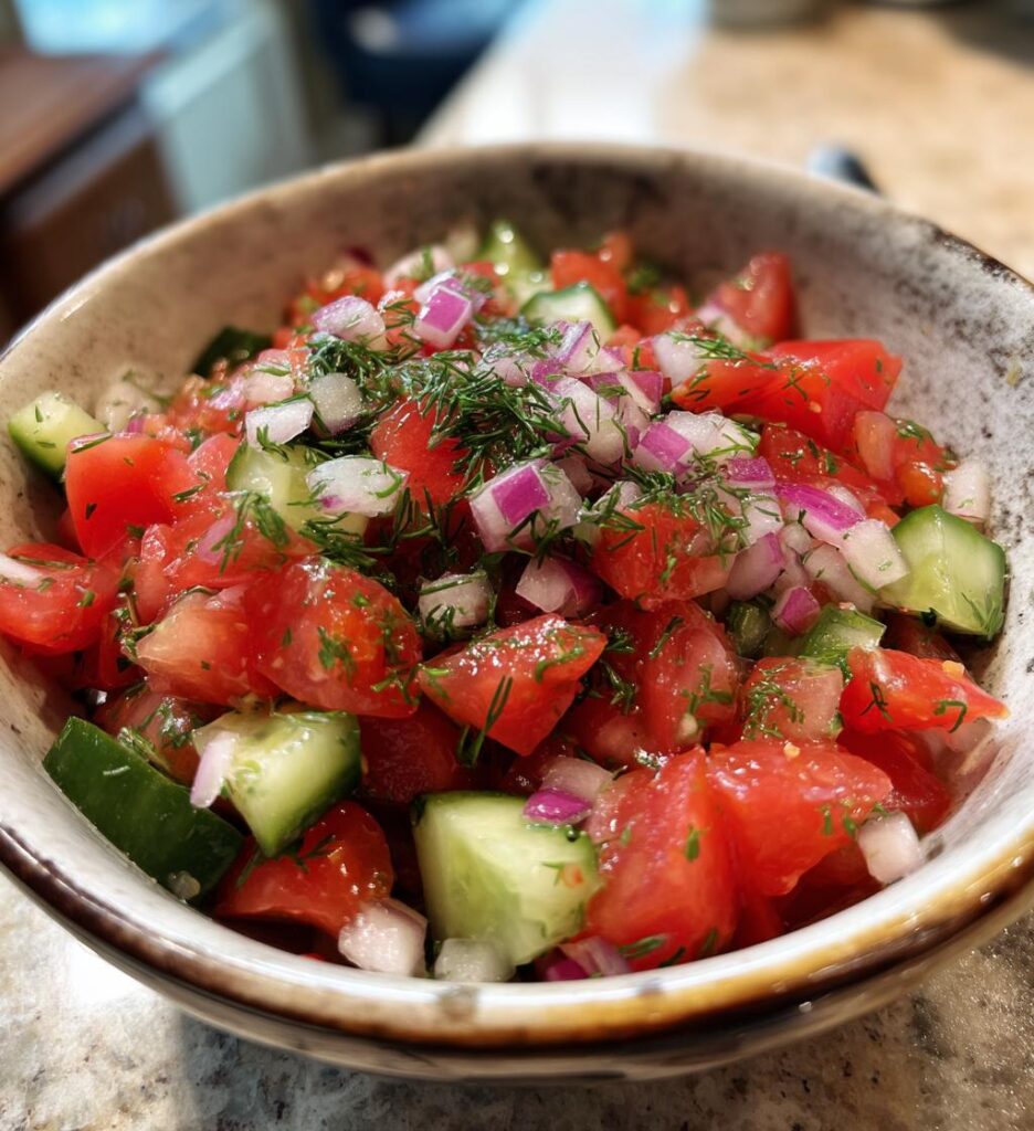 Tomaten Gurkensalat
