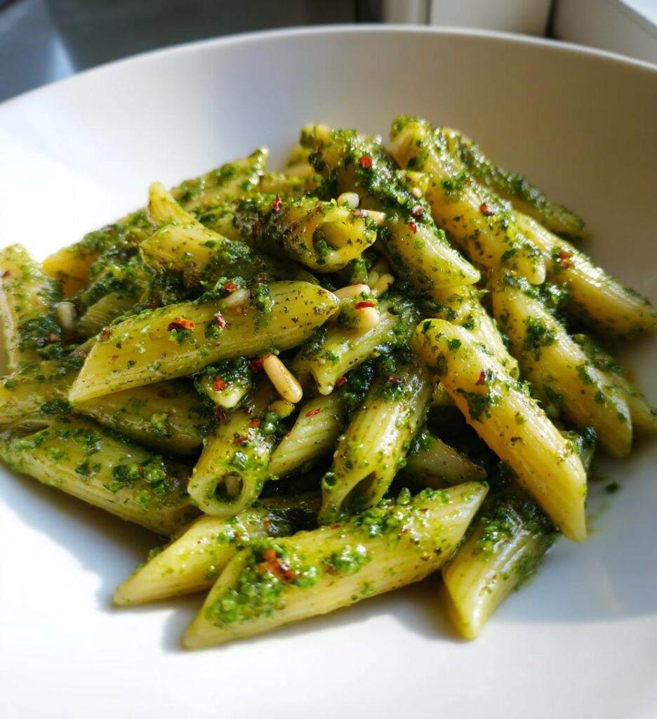 15-Minuten Pasta mit Pesto