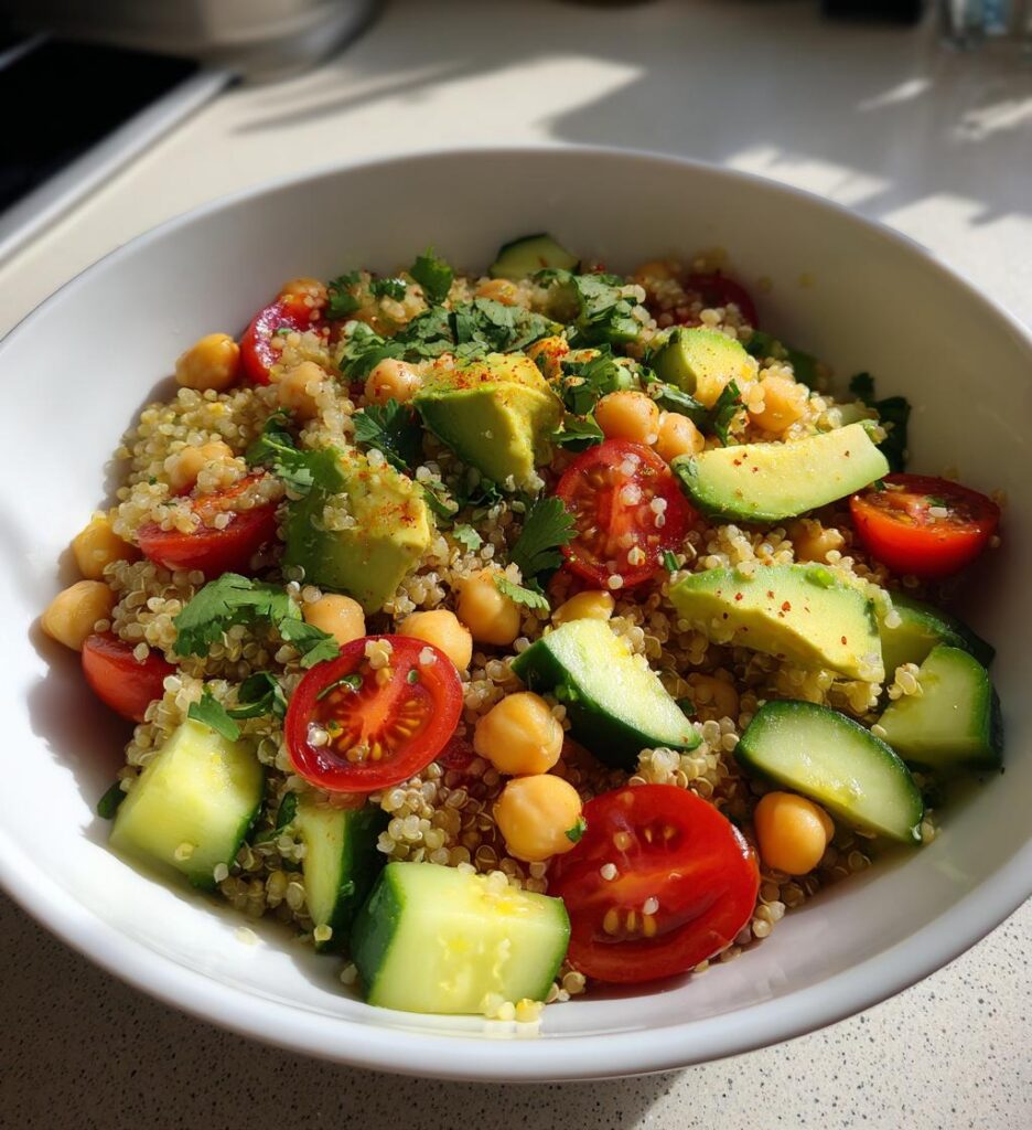 15-Minuten Quinoa Bowl