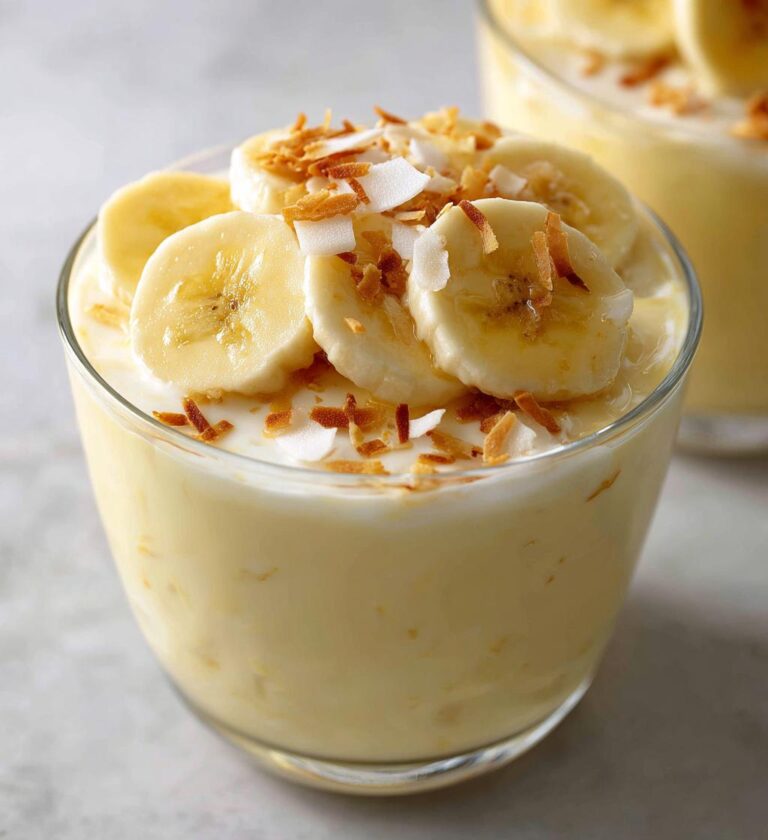 Bananen Kokos Pudding