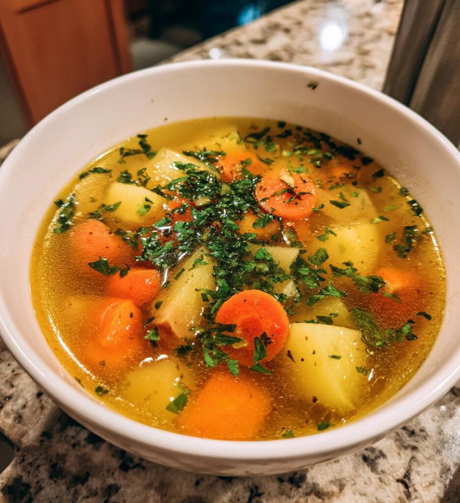 Gemüsesuppe klar