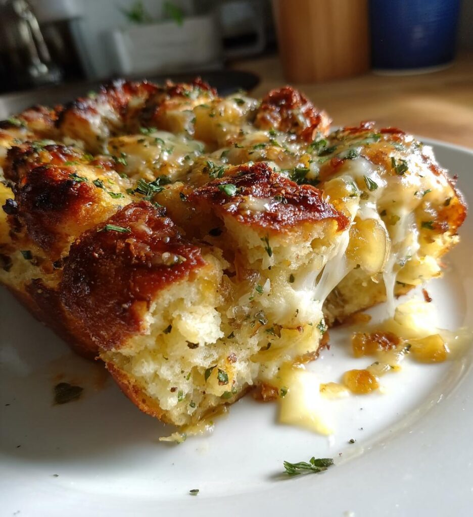 Herzhafter Brotpudding