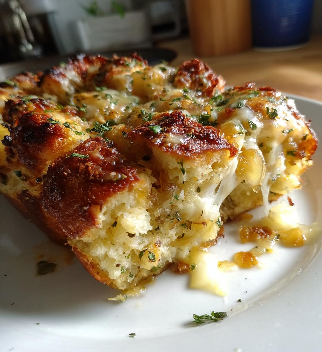 Herzhafter Brotpudding