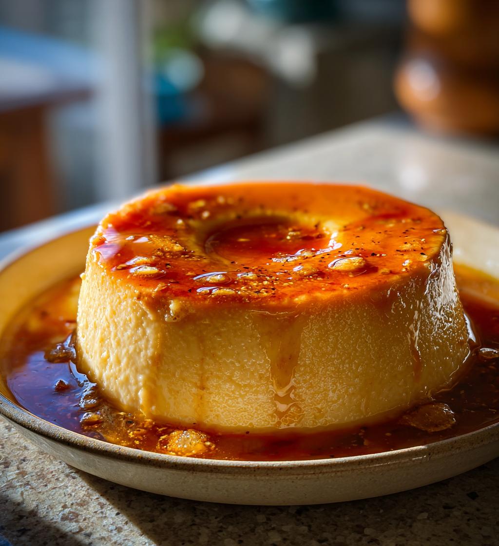 Honig Mandel Flan