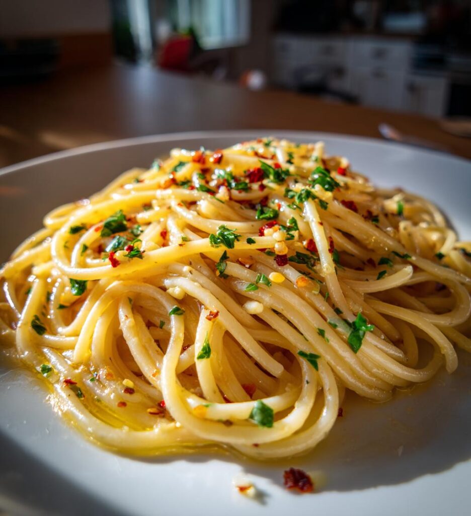 Pasta mit Olivenöl