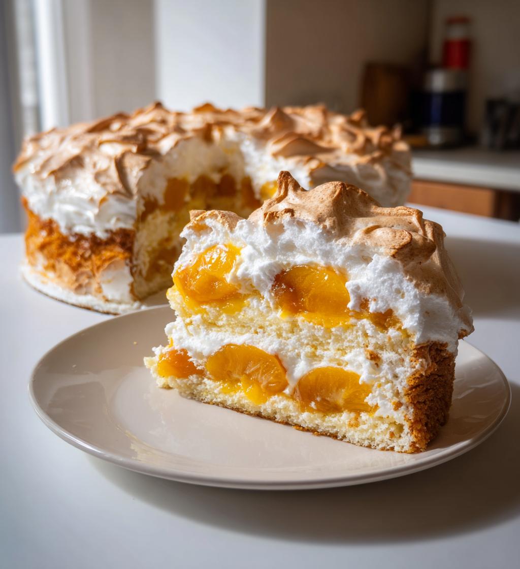 Aprikosen Baiser Kuchen