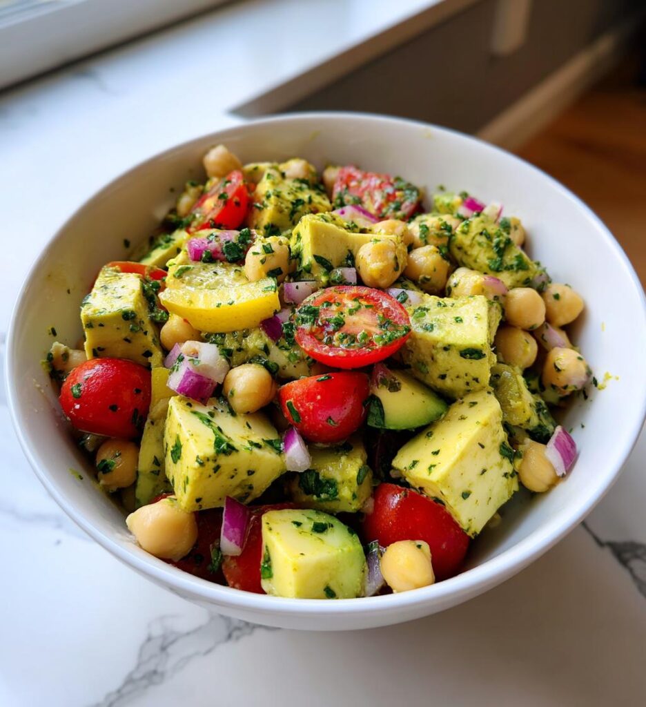 Avocado Kichererbsen Salat