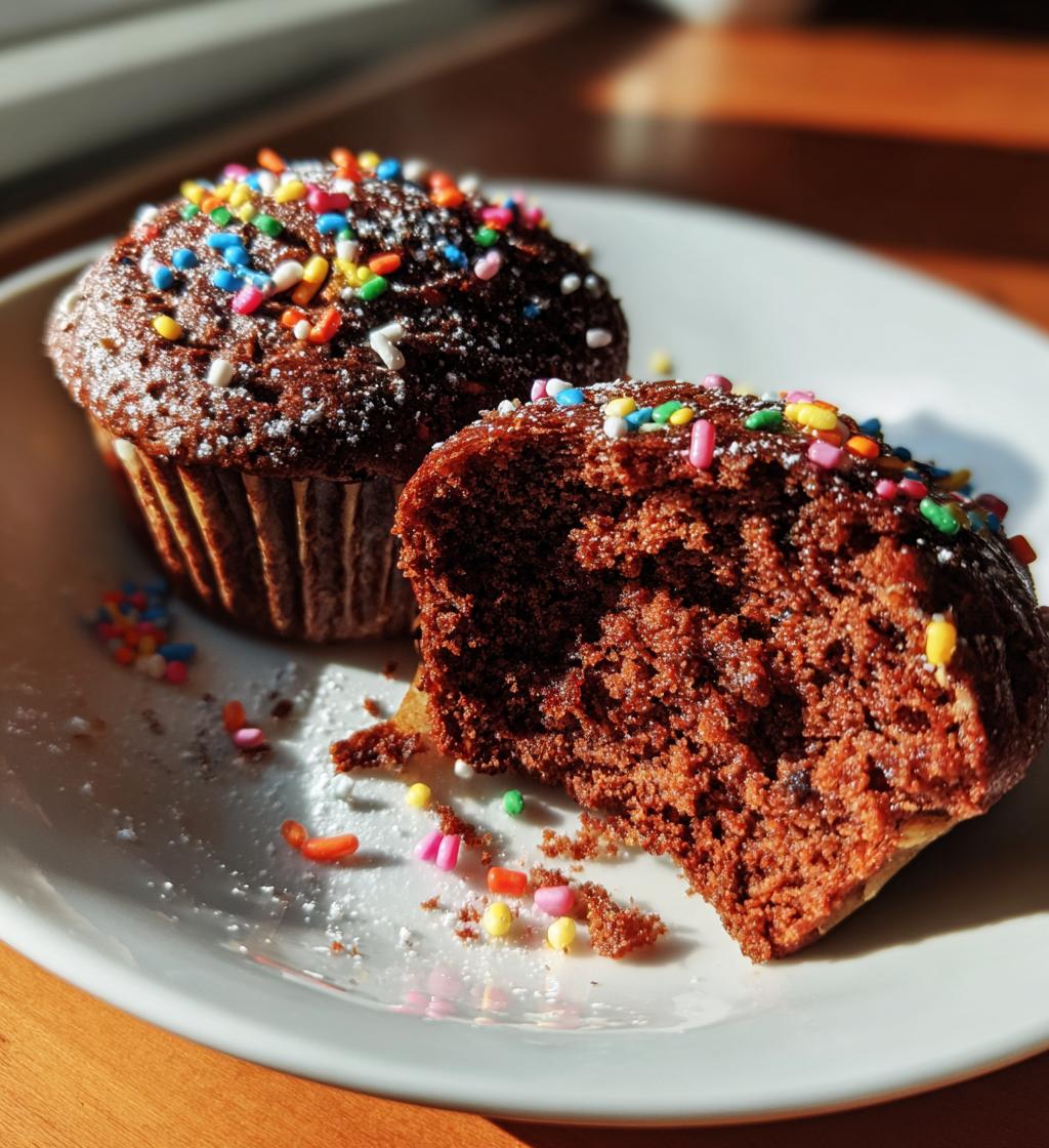 Bunte Schoko Muffins