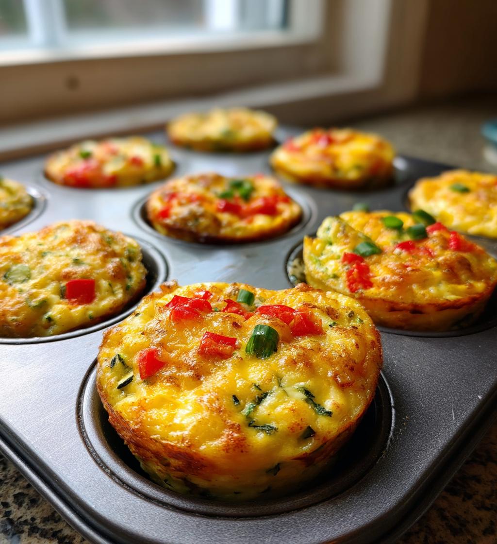 Eier Muffins mit Gemüse