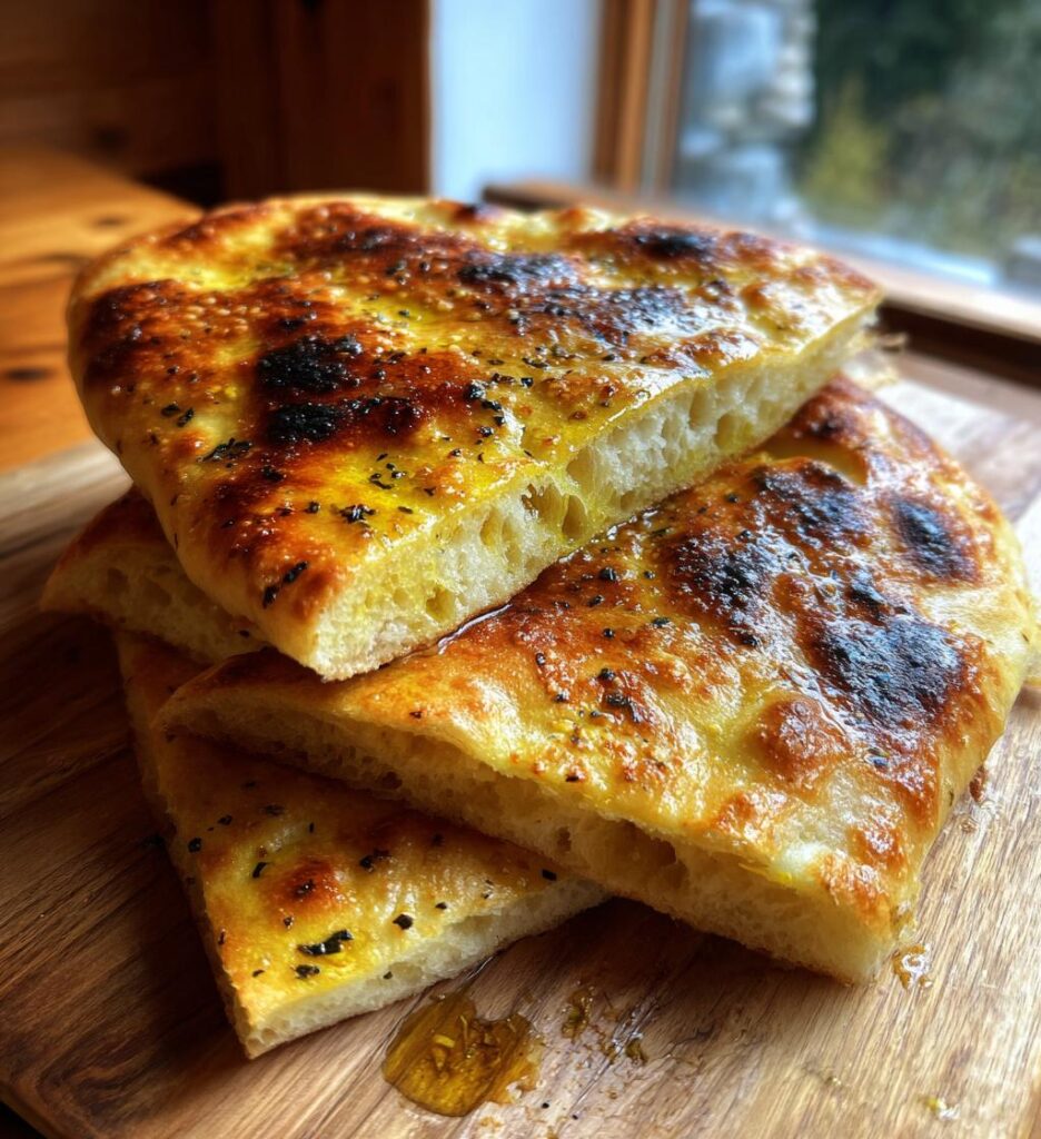 Fladenbrot mit Olivenöl