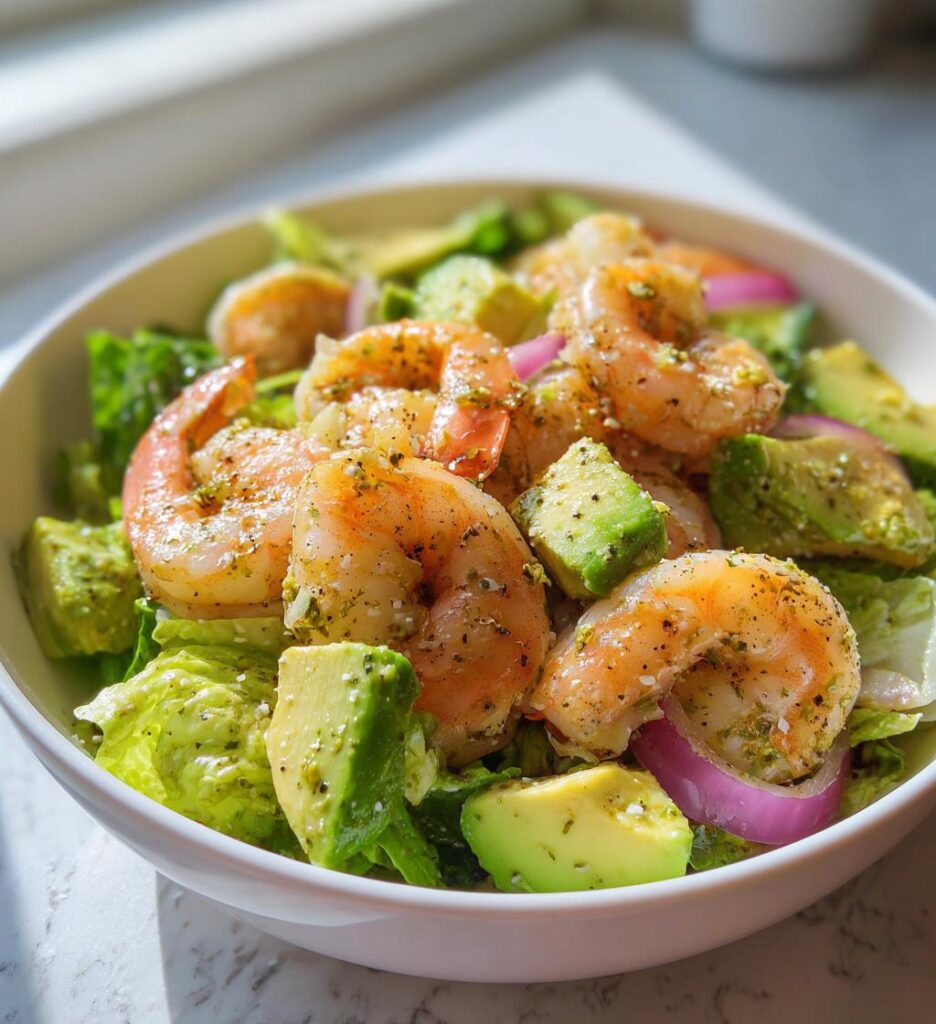 Garnelen Avocado Salat