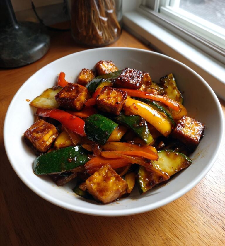 Gemüse Pfanne mit Tofu