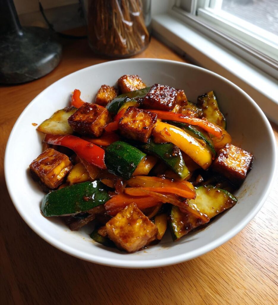 Gemüse Pfanne mit Tofu