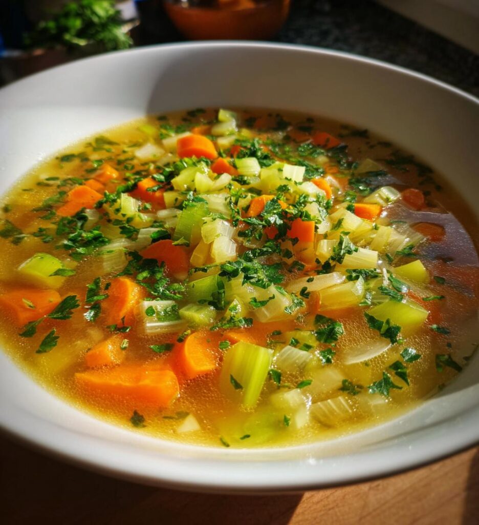 Gemüse Suppe klar