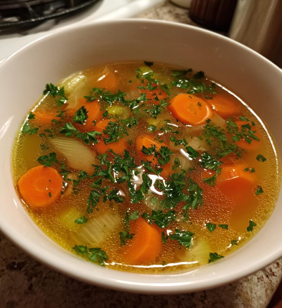 Gemüsesuppe klar