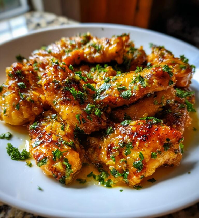 Hähnchen in Knoblauch Zitronen Sauce