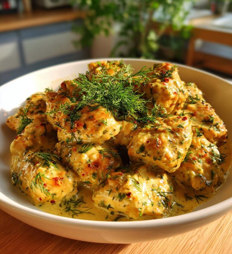 Hähnchen in Senf Kräuter Sauce