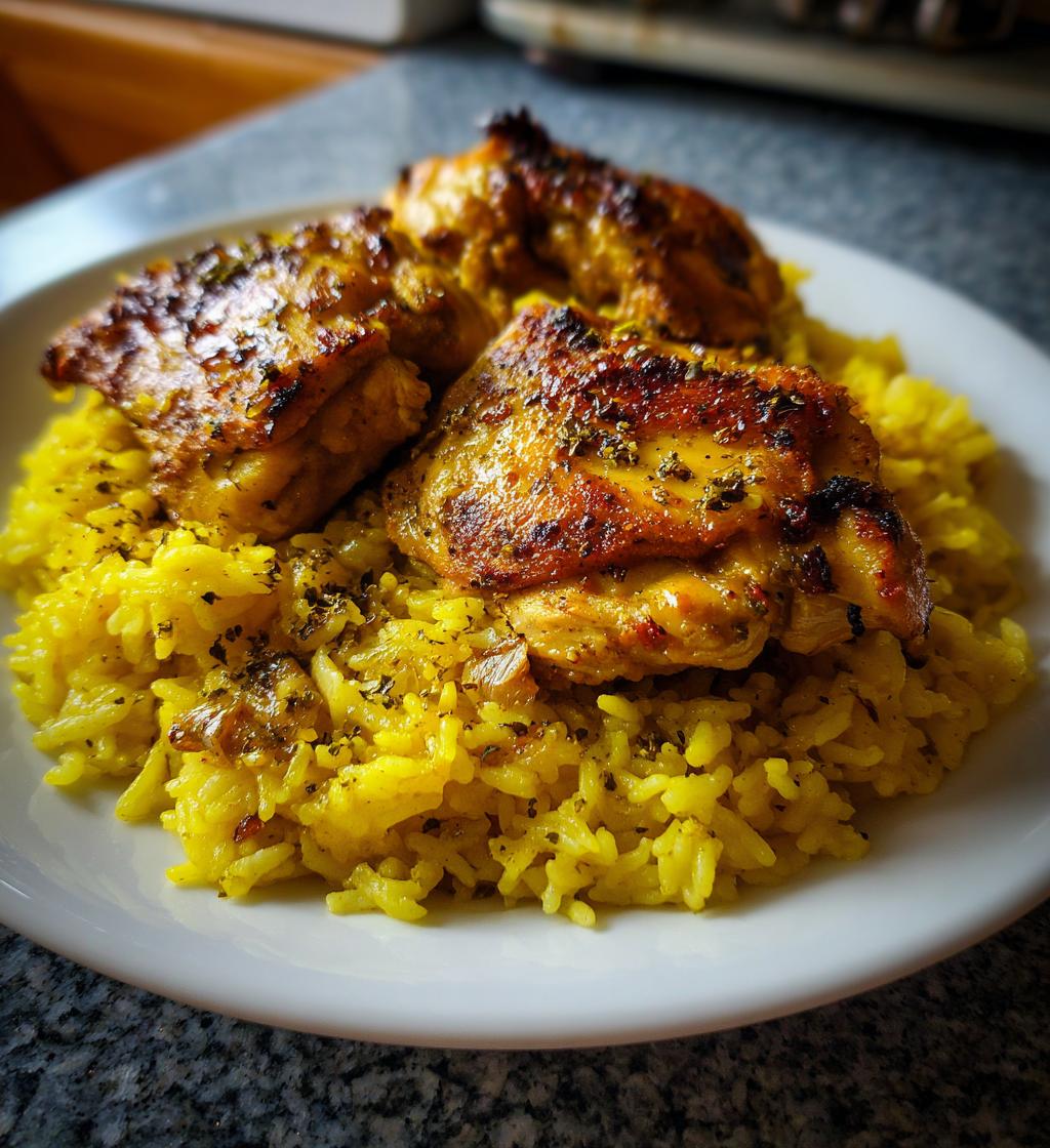 Hähnchen mit Safranreis
