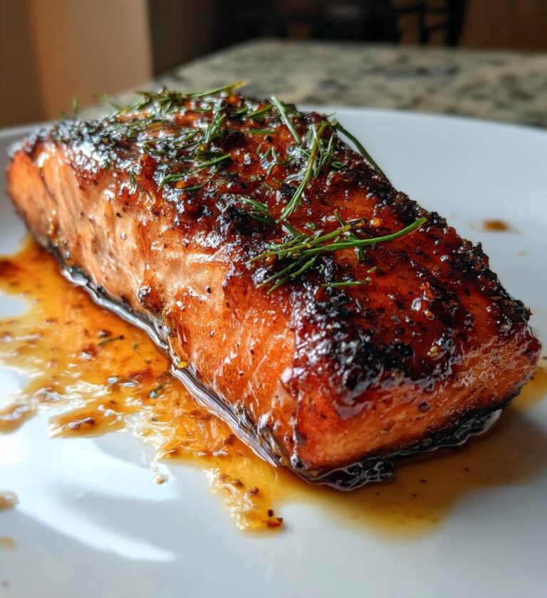 Lachsfilet in Orangen-Marinade