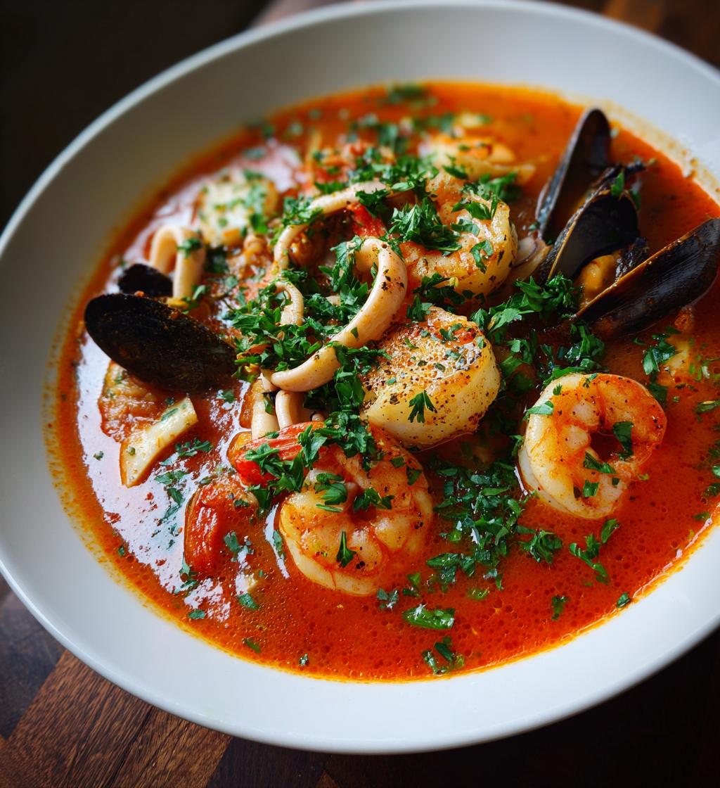 Meeresfrüchte Suppe